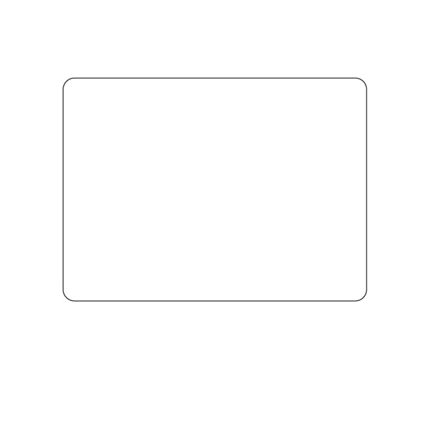 Intravenous Bag Label, Pinfed 2-15/16" x 4" White